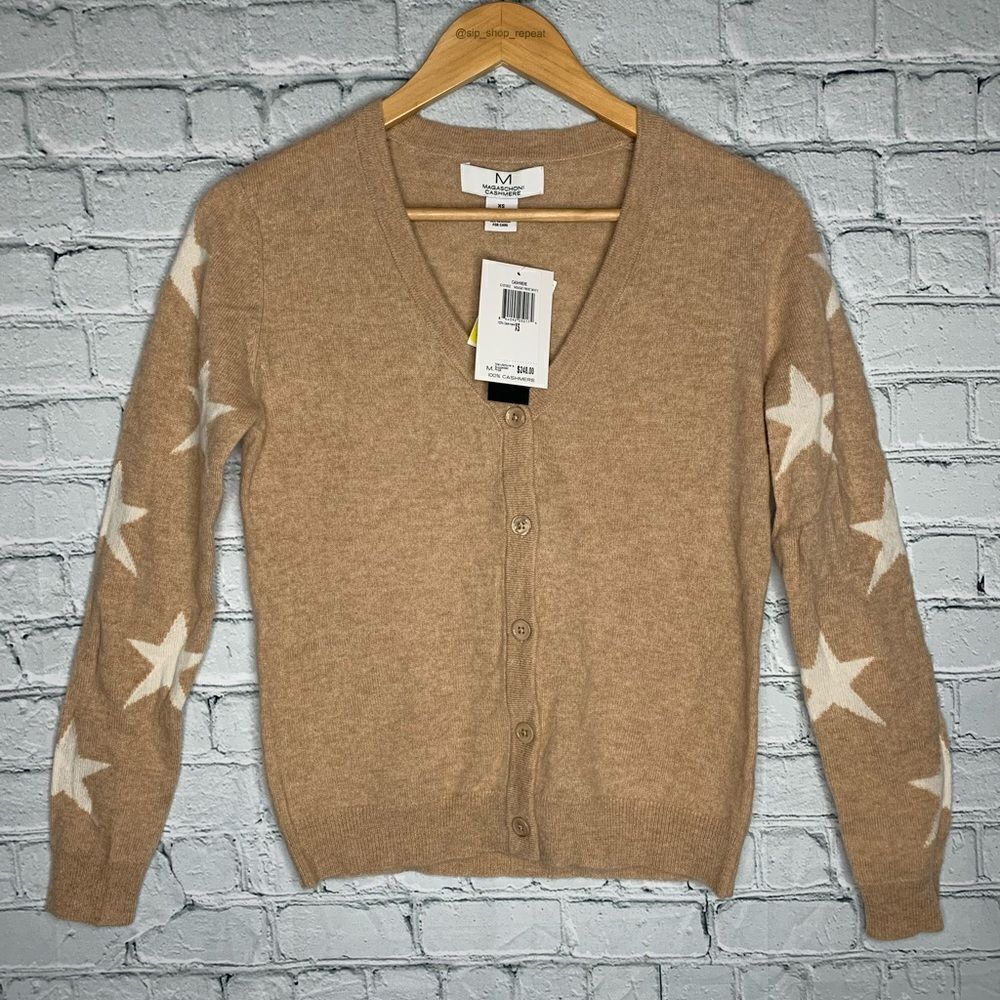NWT Magaschoni cashmere sweater cardigan. XS